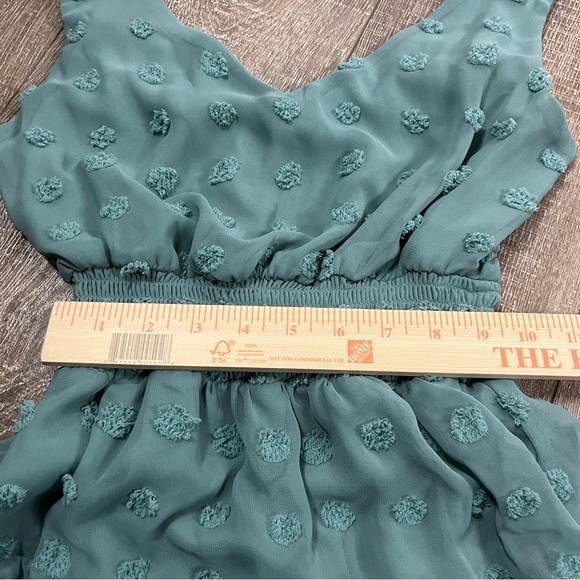 Emerald Sundae Green Sleeveless V-Neck Mini Sundress Size Small - Picture 7 of 11